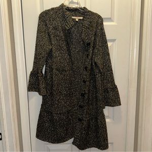 Women’s sweater size medium grey with 3/4 bell sleeves